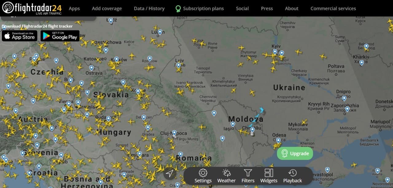 Над Україною пролетів Санта Клаус: санчата з оленями потрапили на FlightRadar 1