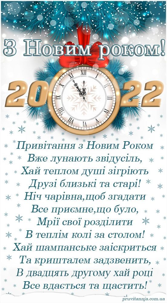 Новий рік 2022: прикольні картинки, листівки та привітання у віршах для друзів та близьких 14