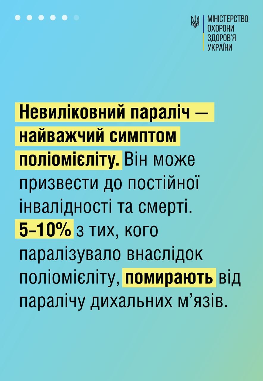В Україну повернувся поліомієліт: хвороба може паралізувати, але наслідків можна уникнути 6