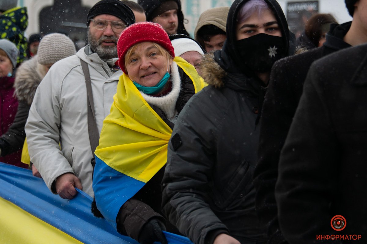 В Киеве провели акцию против российской агрессии 12