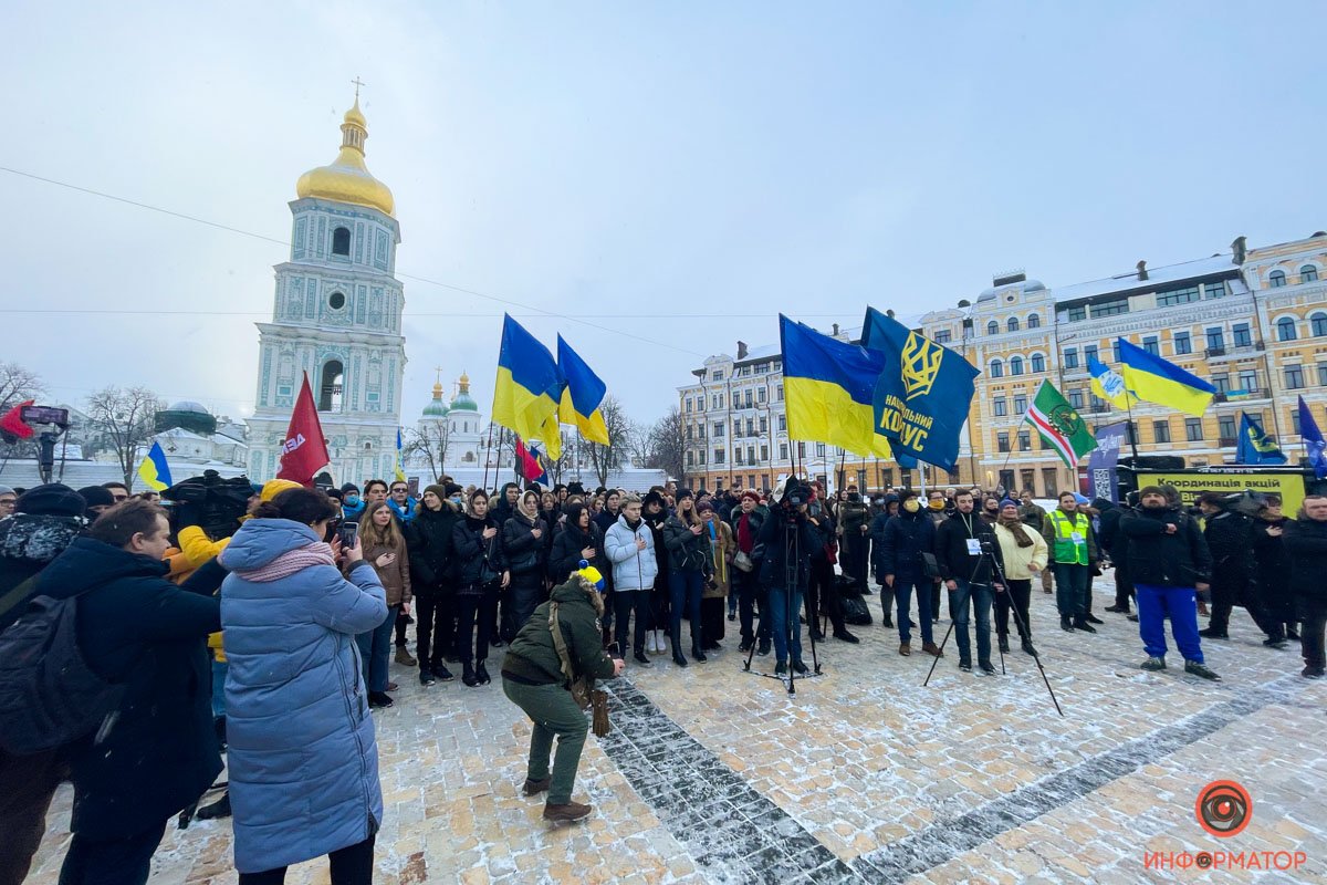 В Киеве провели акцию против российской агрессии 18