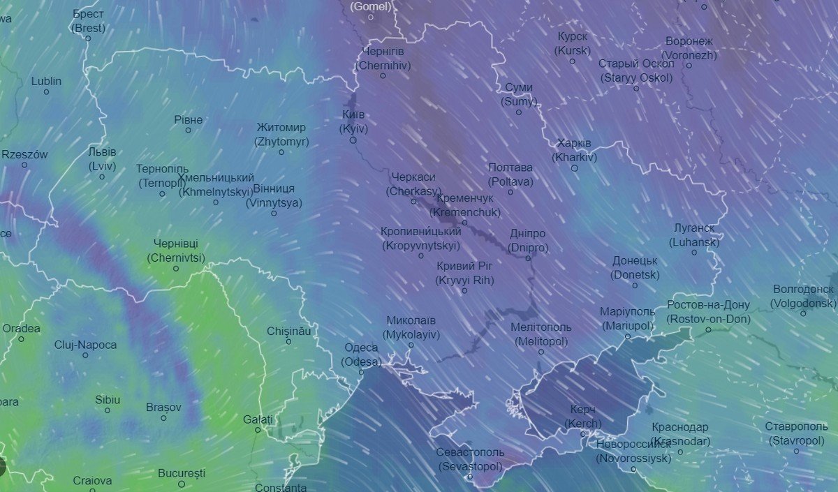 Данные сервиса Ventusky Данные сервиса Ventusky