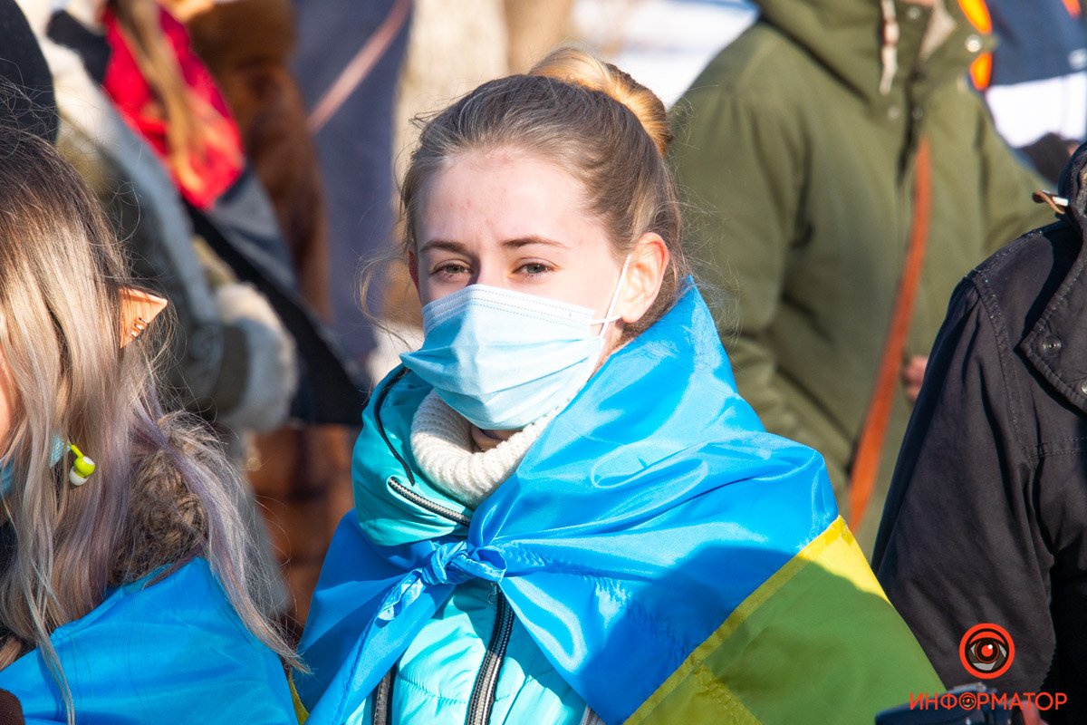«Нет Путину», гимн Украины и фаера: как в Киеве прошел Марш единства за Украину 23