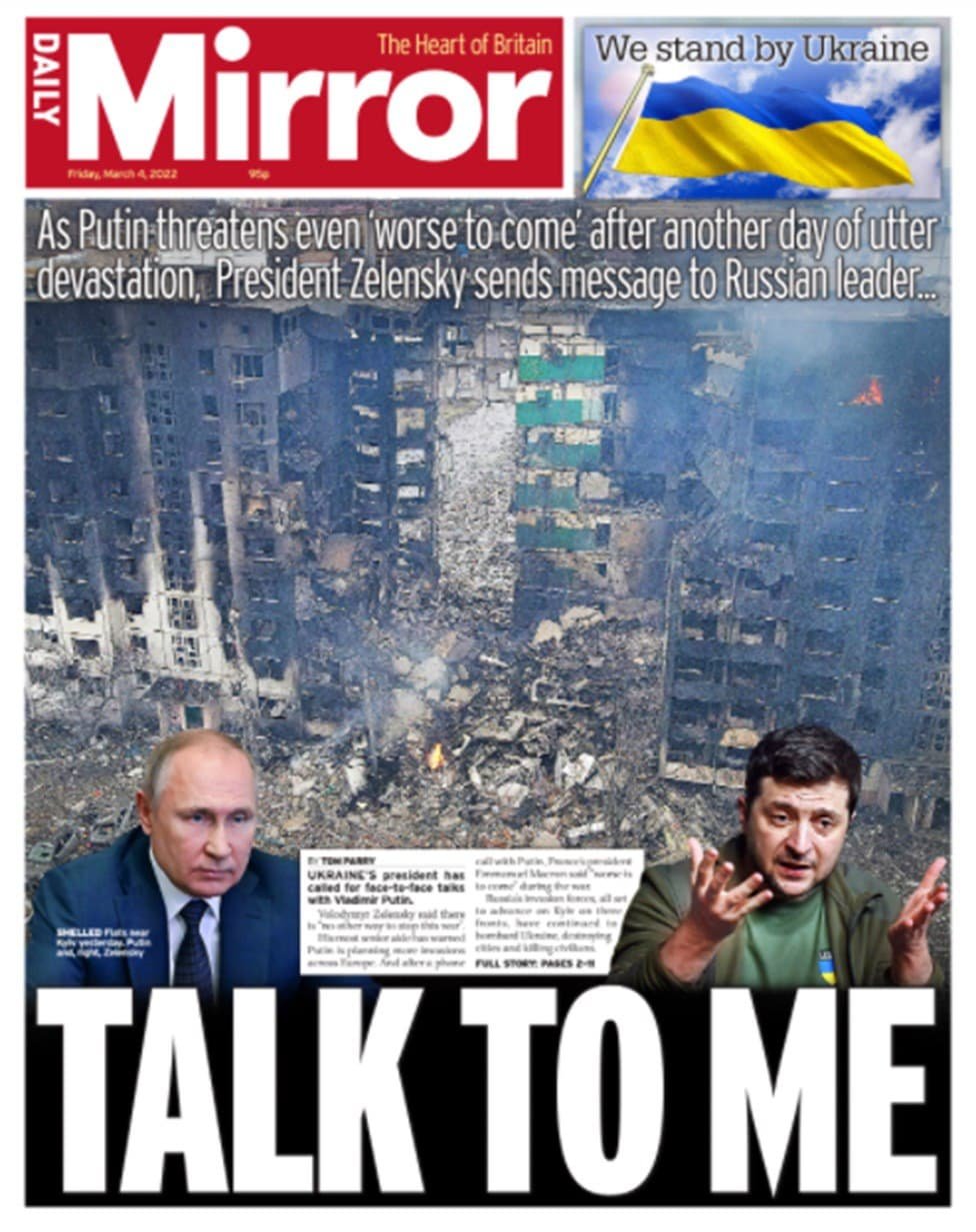 Слезы людей в Мариуполе и угрозы Путина: что писали мировые СМИ 4 марта 10