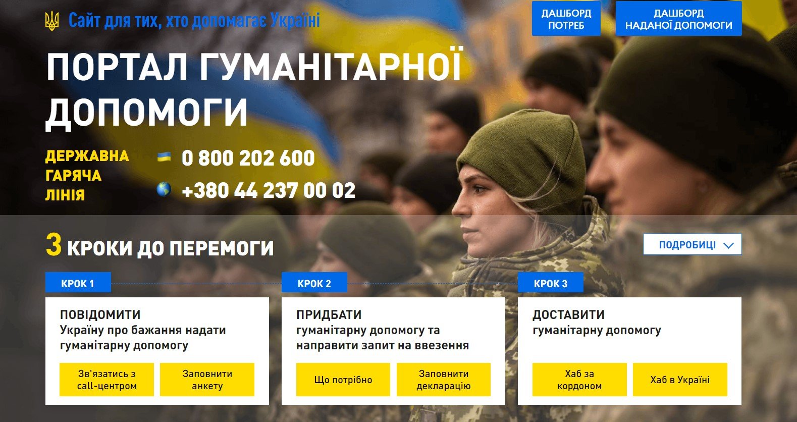 В Україні створили сайт, де можна отримати гуманітарну допомогу 1