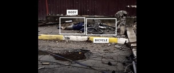 The New York Times показало видео расстрела велосипедиста в Буче из рашистского БТР 1