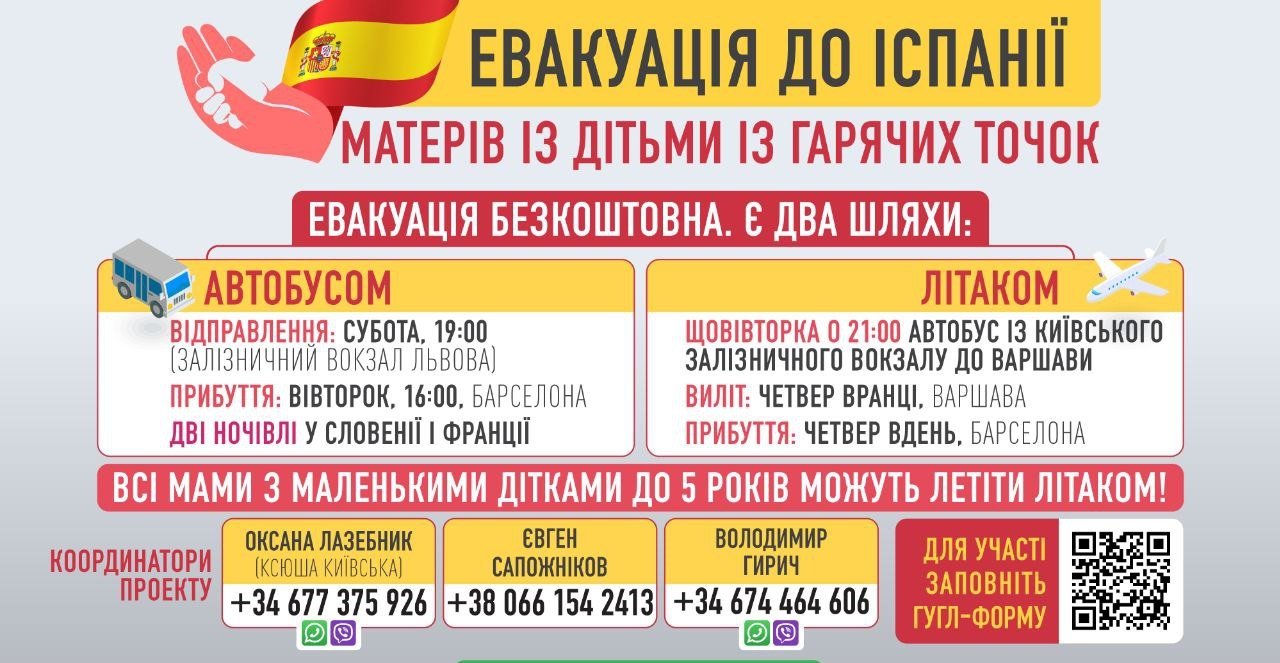 Как женщинам с детьми из горячих точек эвакуироваться в Испанию 2