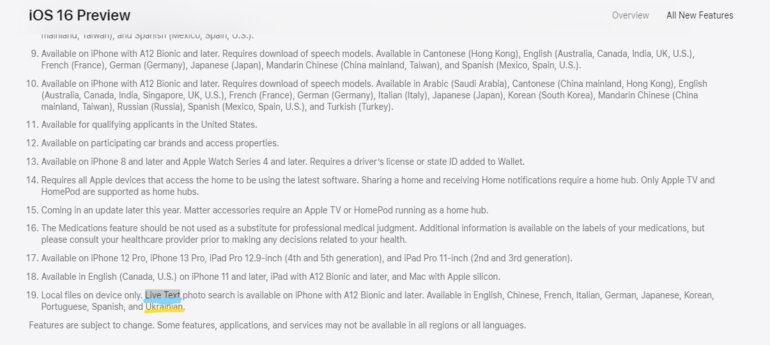 Функції Live Text та Voice Over на пристроях Apple будуть підтримувати українську мову 1