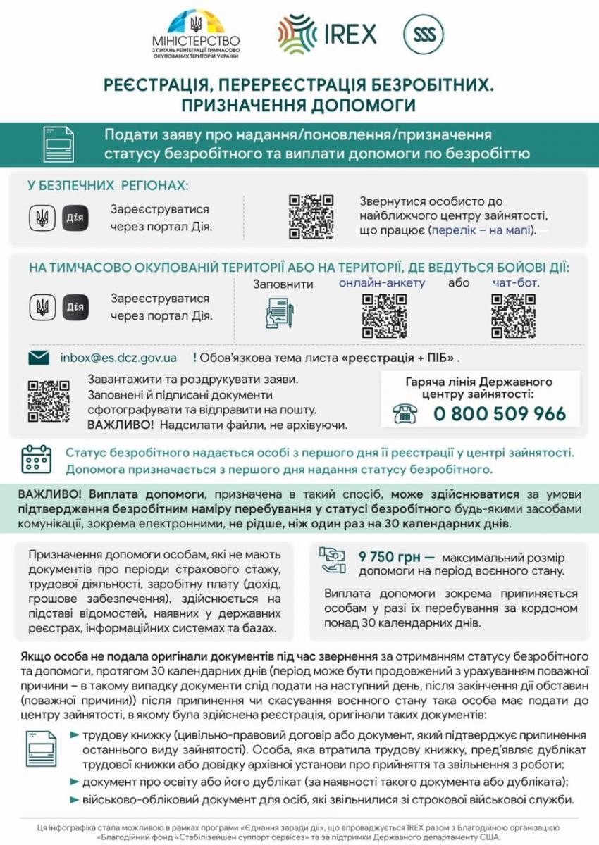 Як отримати чи поновити статус безробітного 1