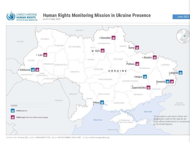 Миссия ООН зафиксировала более 300 убийств мирных жителей во время оккупации в 30 населённых пунктах 1