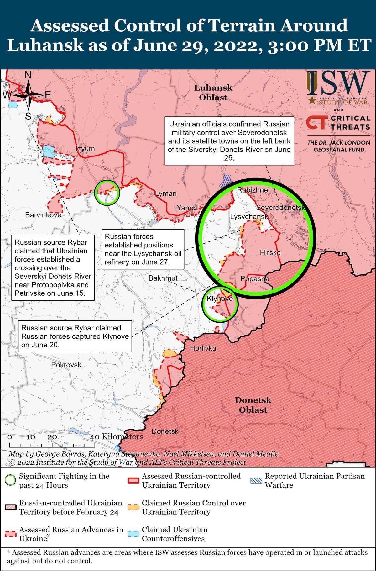 Війська рф не збираються обмежитись захопленням Донбасу. Аналіз ситуації від Інституту вивчення війни 1