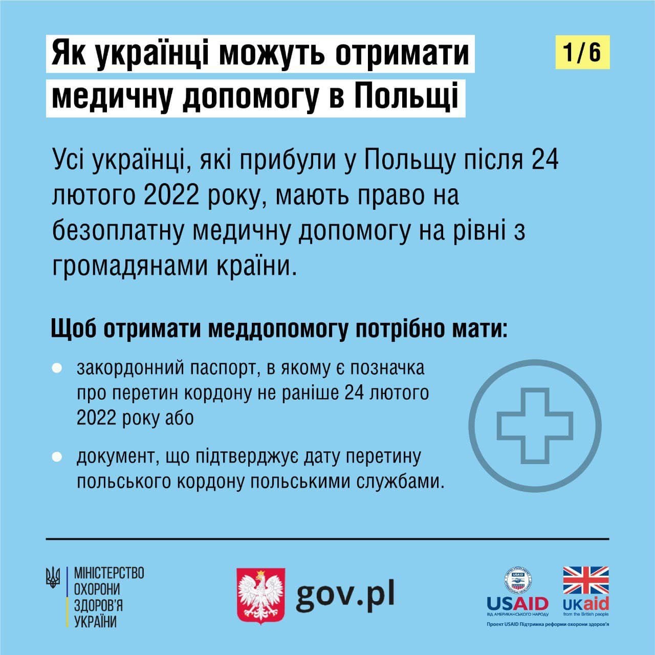 Як українцям отримати медичну допомогу у Польщі 1