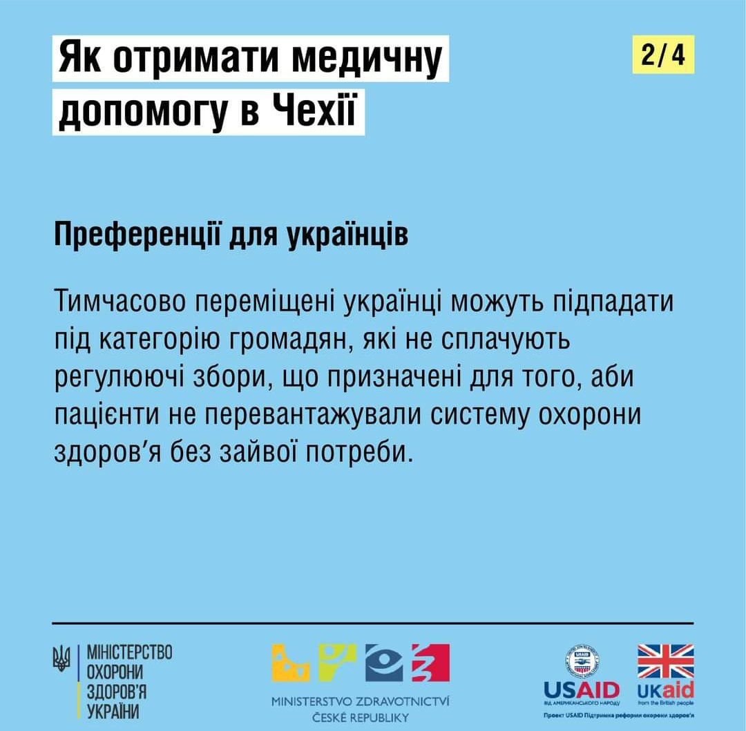 Як українським біженцям отримати медичну допомогу в Чехії 2