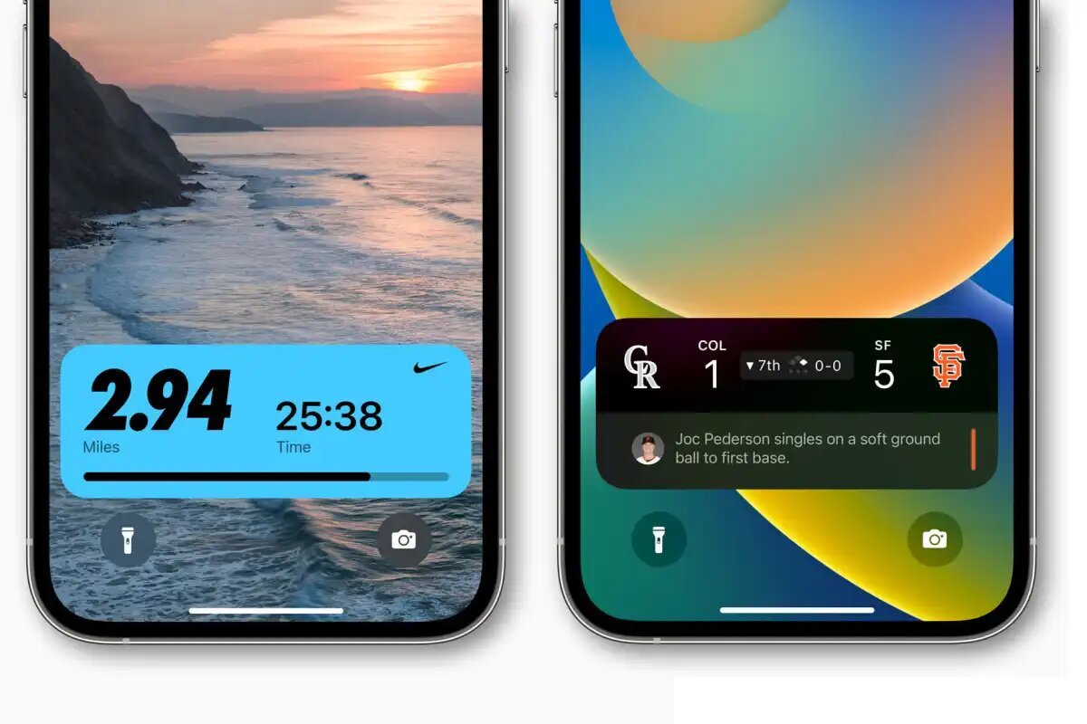 Приклад активних віджетів. Зображення - Apple
