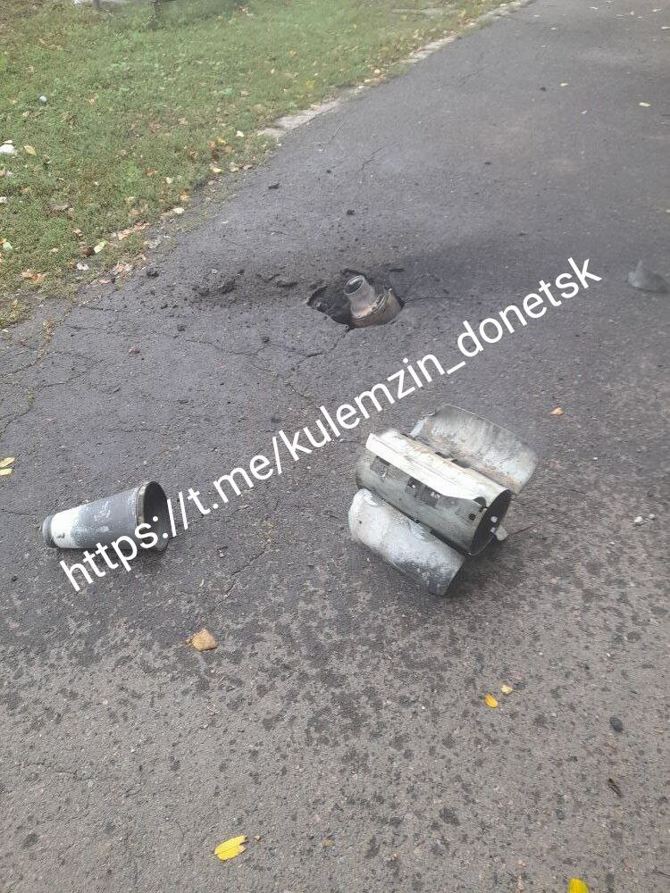 Фото з псевдообстрілу Оленівки. Джерело - рашист Алєксєй Кулемзін