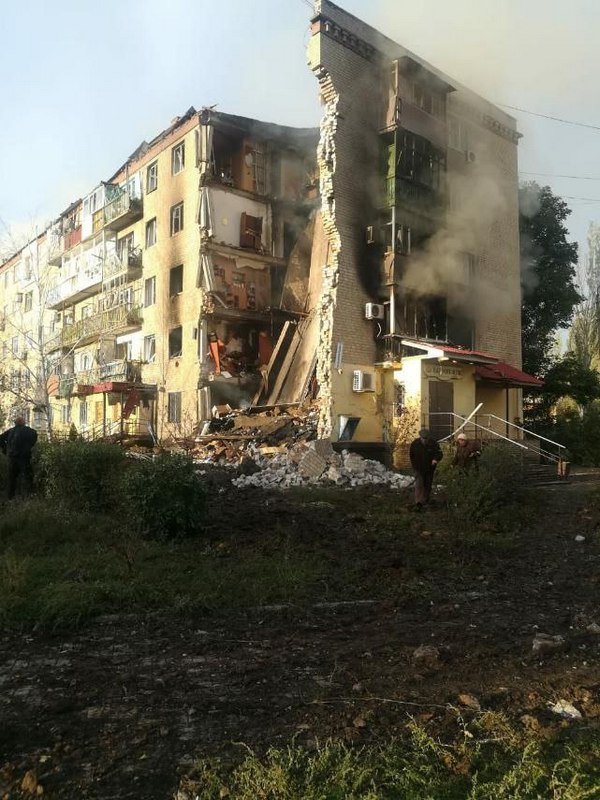 Наслідки обстрілу Бахмуту