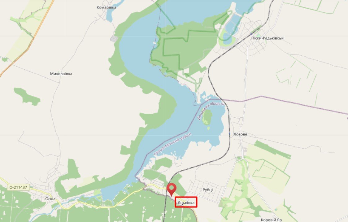 Яцьківка на карті