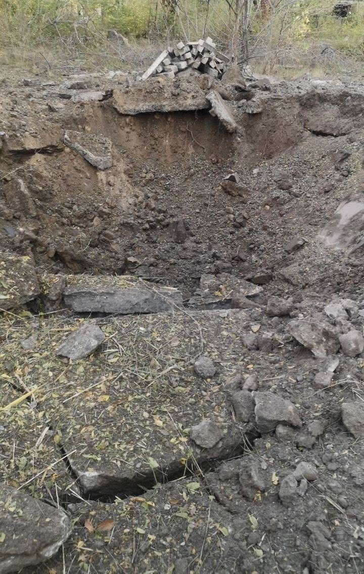 Місце влучання ракети
