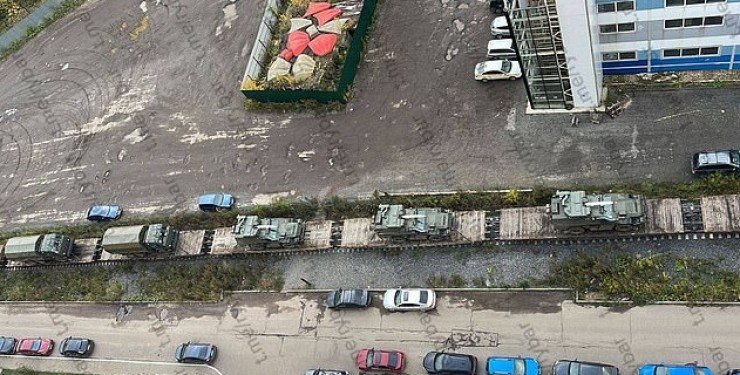 Ешелон спеціалізованої техніки направлявся до кордонів України