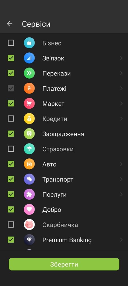 Сервисы «Приват24»