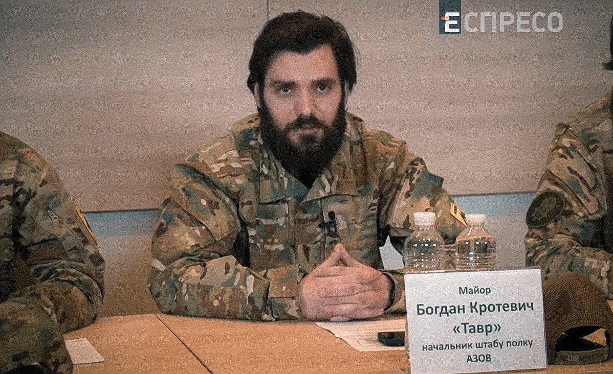 Начальник штабу полку «Азов» Богдан Кротевич Начальник штабу полку «Азов» Богдан Кротевич