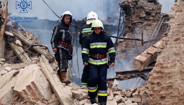 Наслідки атаки дронів-камікадзе в Білій Церкві 