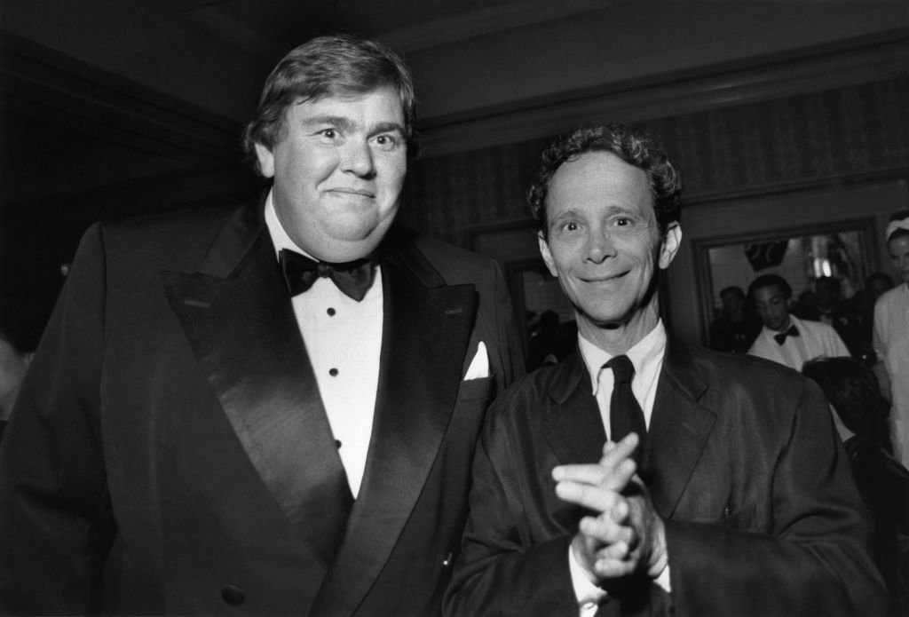 Джон Кенді та Джоель Грей на нагородженні американських комедіантів, Лос-Анджелес, лютий, 1997 р. Фото: Joan Adlen/Getty Images