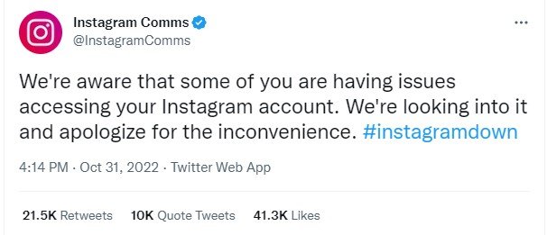 Сообщения на странице Instagram