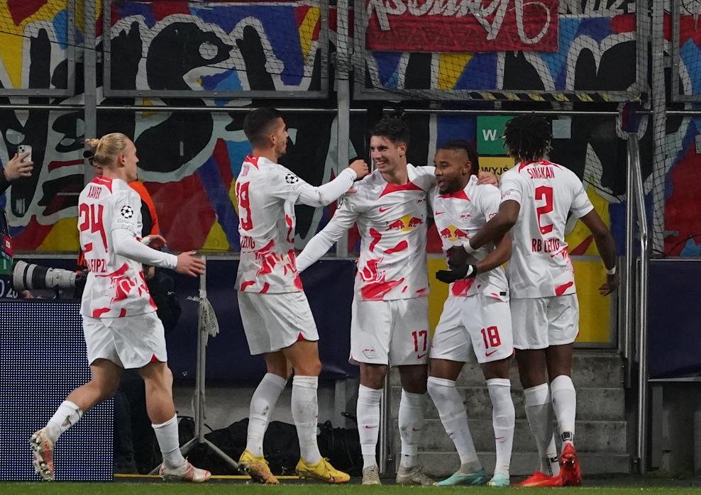 "Лейпциг" святкує гол (Фото: uefa.com)