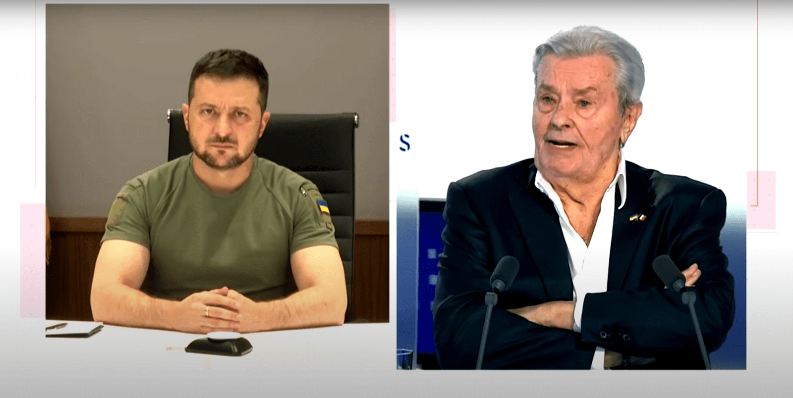 Делон бере інтерв'ю у Володимира Зеленського