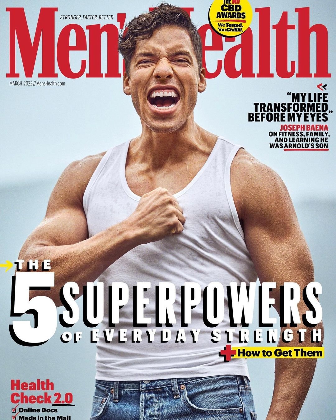 Джозеф на обкладинці журналу Men's Health