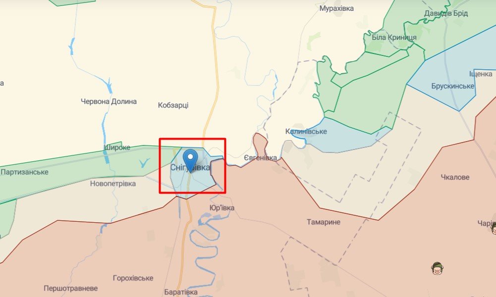 Снігурівка на карті