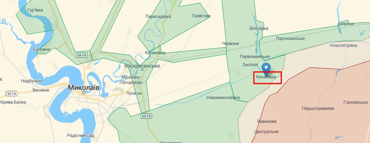 Киселівка на карті