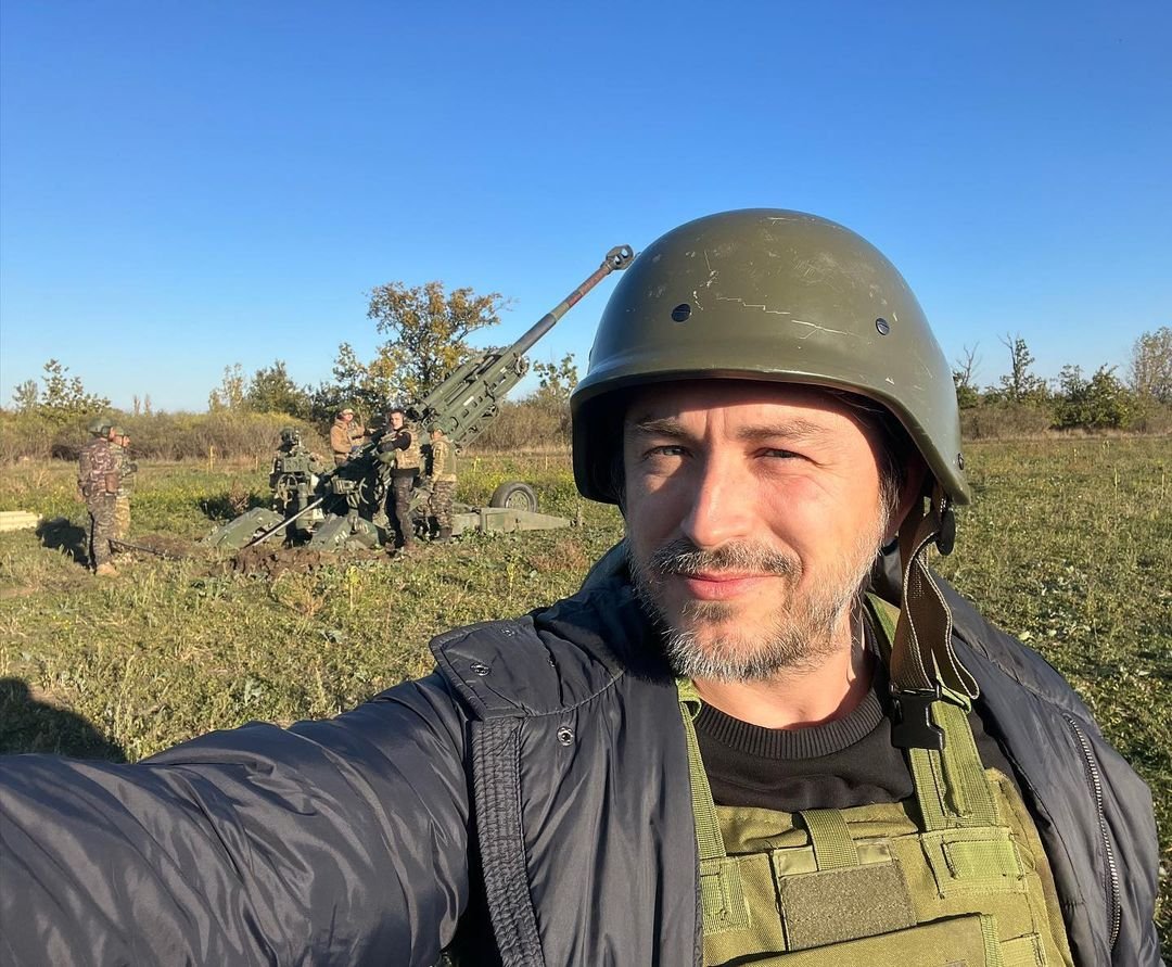 Сергій Притула у польових умовах