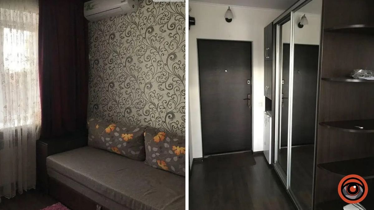 Затишний диван і велика шафа