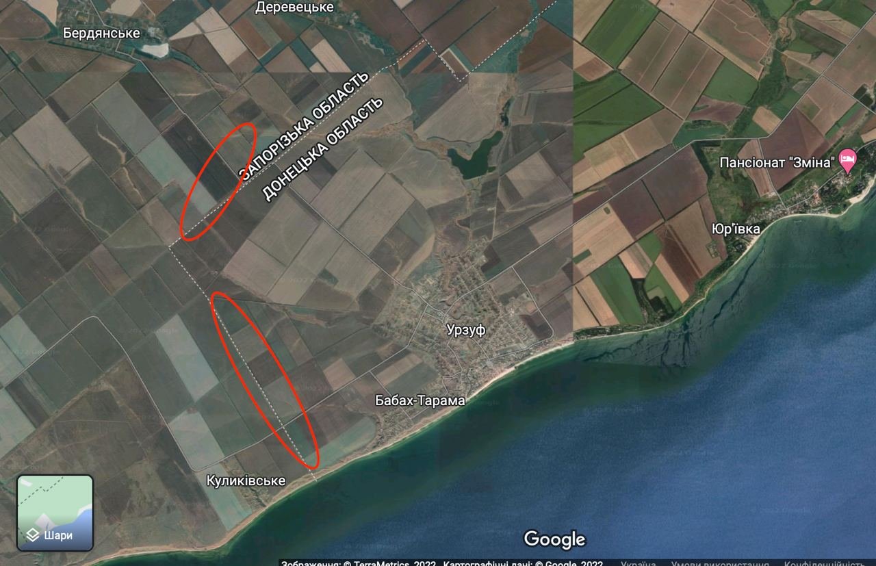 Територія, яку укріплюють росіяни