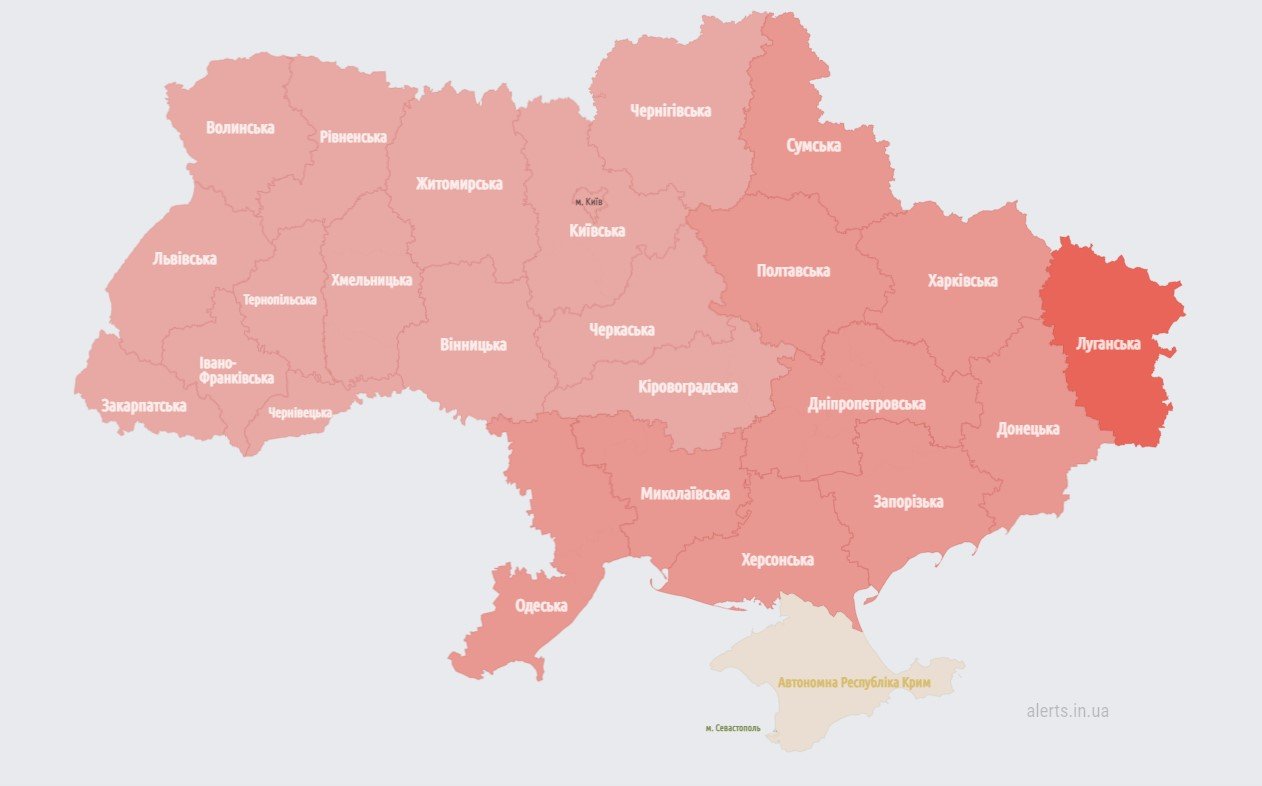 Мапа тривог України