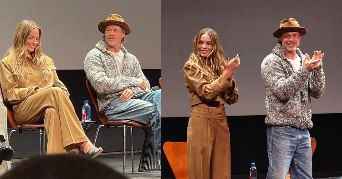 Марго Робби и Брэд Питт