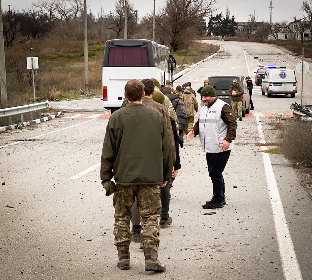 Захисників зустрічають