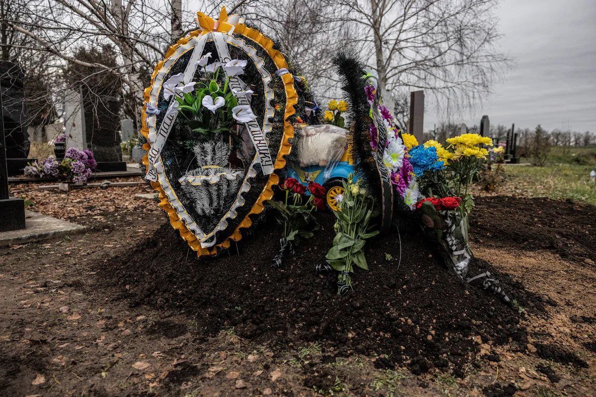 Могила Сергія. Фото: Гайді Левін для The Washington Post