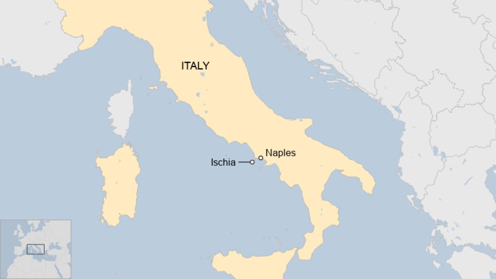 Зсув пройшовся по італійському острову Іскія.