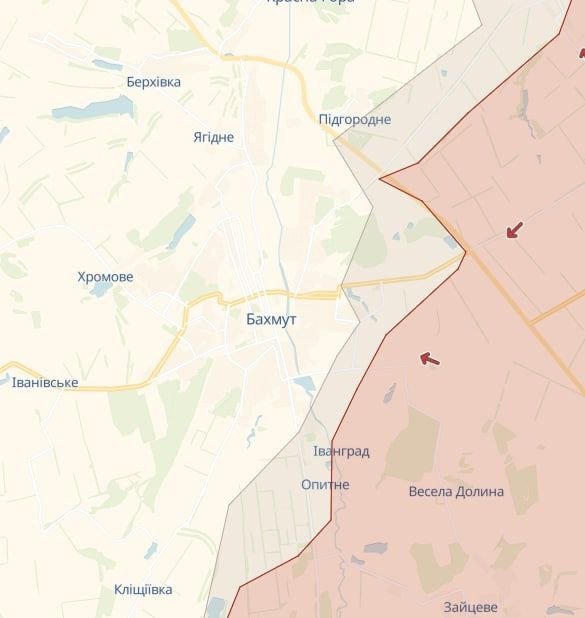 На карті зображений "котел" очима російських військкорів