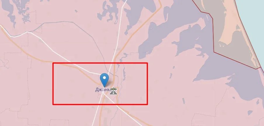 Джанкой на карте, источник: deepstatemap