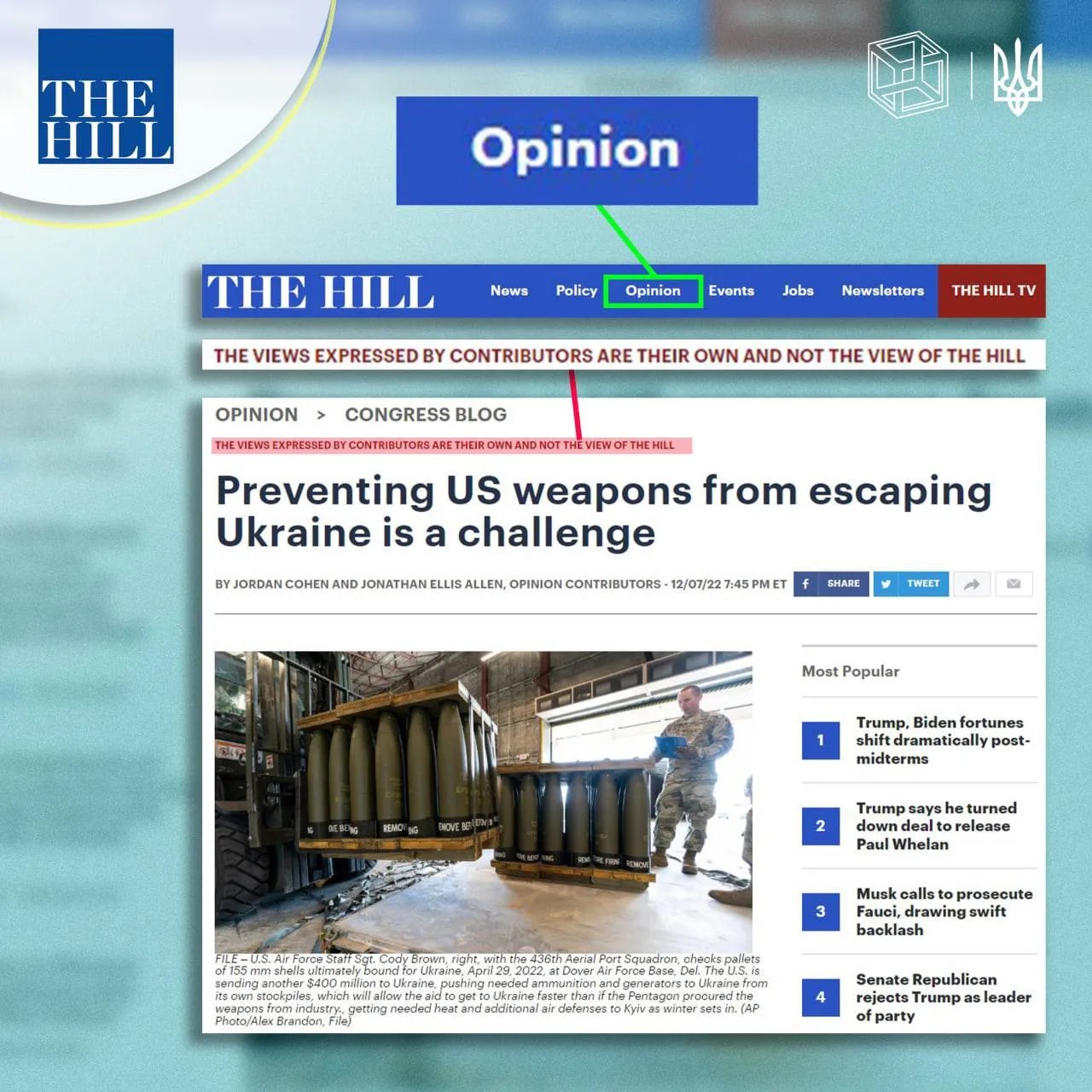 Приклад публікації проросійських авторів у західних ЗМІ