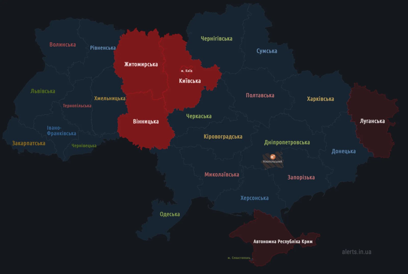 Повітряна тривога 14 грудня Повітряна тривога 14 грудня