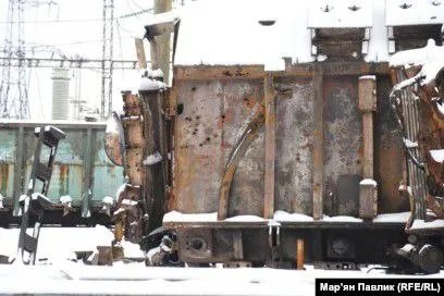 Наслідки масованого ракетного обстрілу рф по одному з об'єктів ДТЕК Енерго