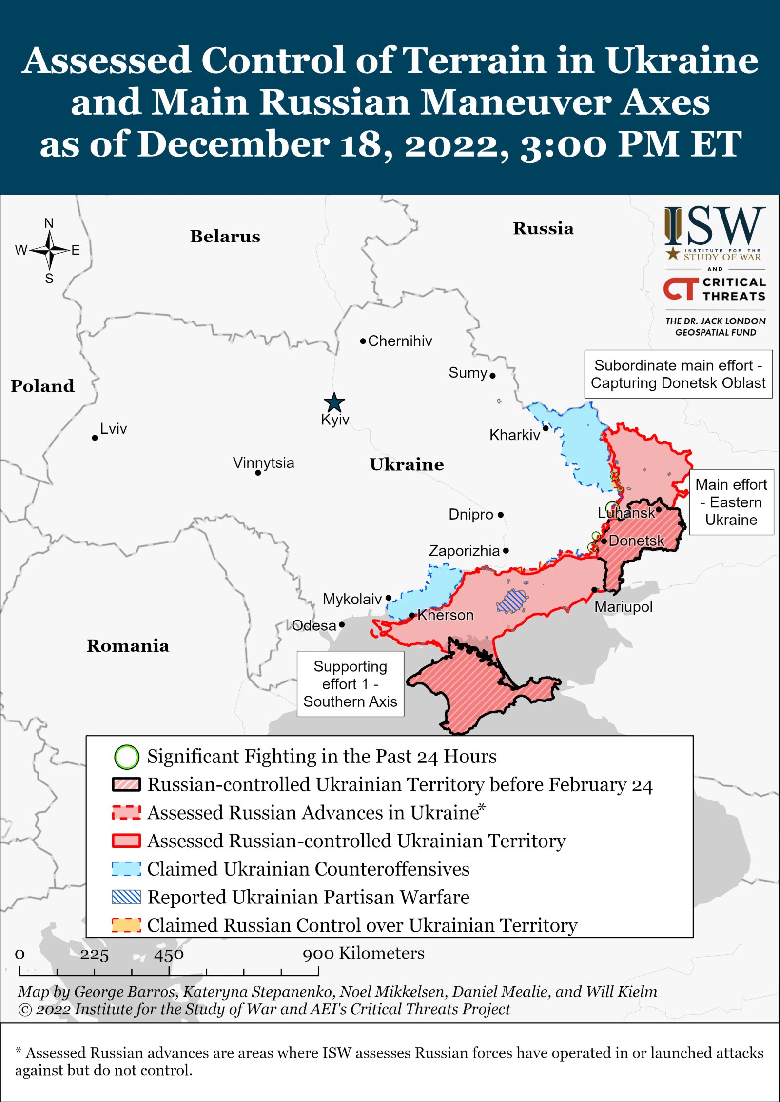 Українські військові вибили росіян з позицій під Бахмутом - нова карта боїв 1