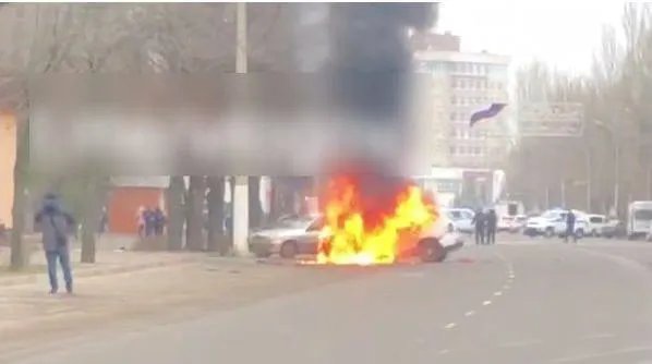 Фото з місця вибуху у Мелітополі