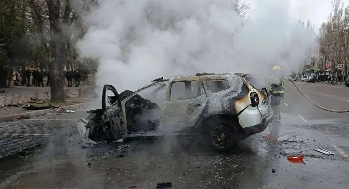 В Мелитополе взорвался автомобиль с россиянами