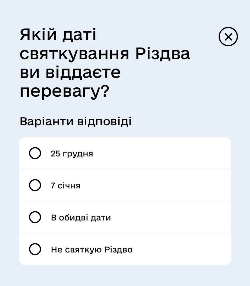 Варіанти відповіді